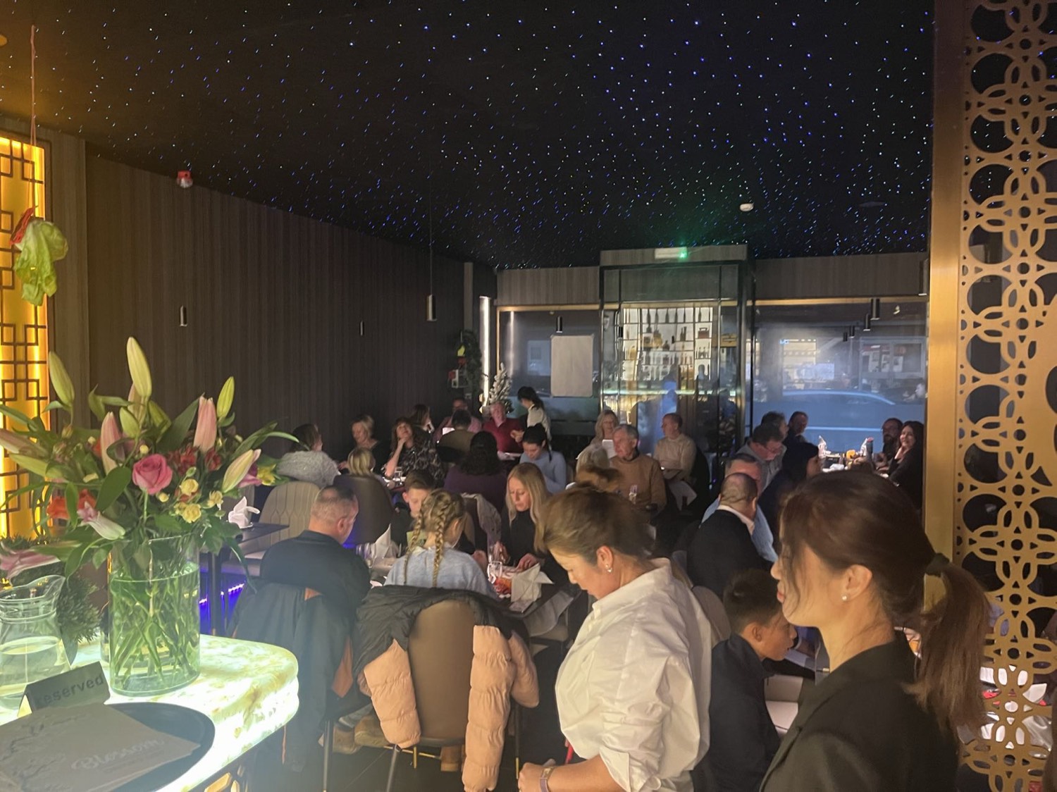 A full house at Blossom under the twinkling ceiling